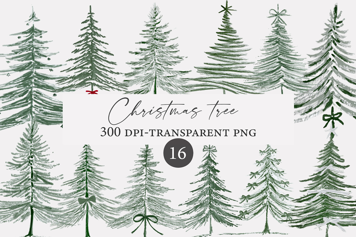 Christmas tree clipart, an Illustration by Designworld (Photo 1 of 4)