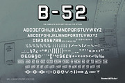 B-52 – A Military Style Font, a Sans Serif Font by Komet & Flicker (Thumbnail 13 of 14)