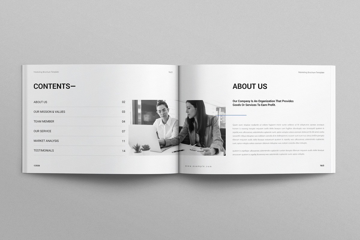 Marketing Brochure Landscape, a Brochure Template by E-Type (Photo 2 of 7)