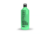 Metal Bottle Tumbler Mockup Template, a Household Mockup by DesignRushMarket (Thumbnail 6 of 6)
