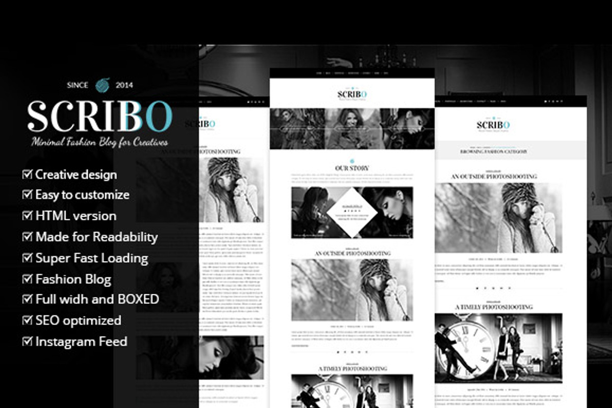 Scribbo Wordpress Blog Theme, a WordPress Template by PremiumCoding (Photo 1 of 5)