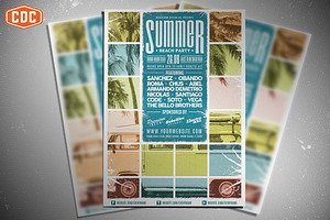Summer Beach Party Flyer Template