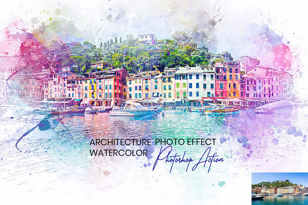 Architecture Watercolor Drawing, an Action Add-On by MRI STUDIO (Photo 1 of 11)