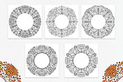 Wreath with flowers in folk style., a Brushes & More by dnapslvsk (Thumbnail 5 of 6)