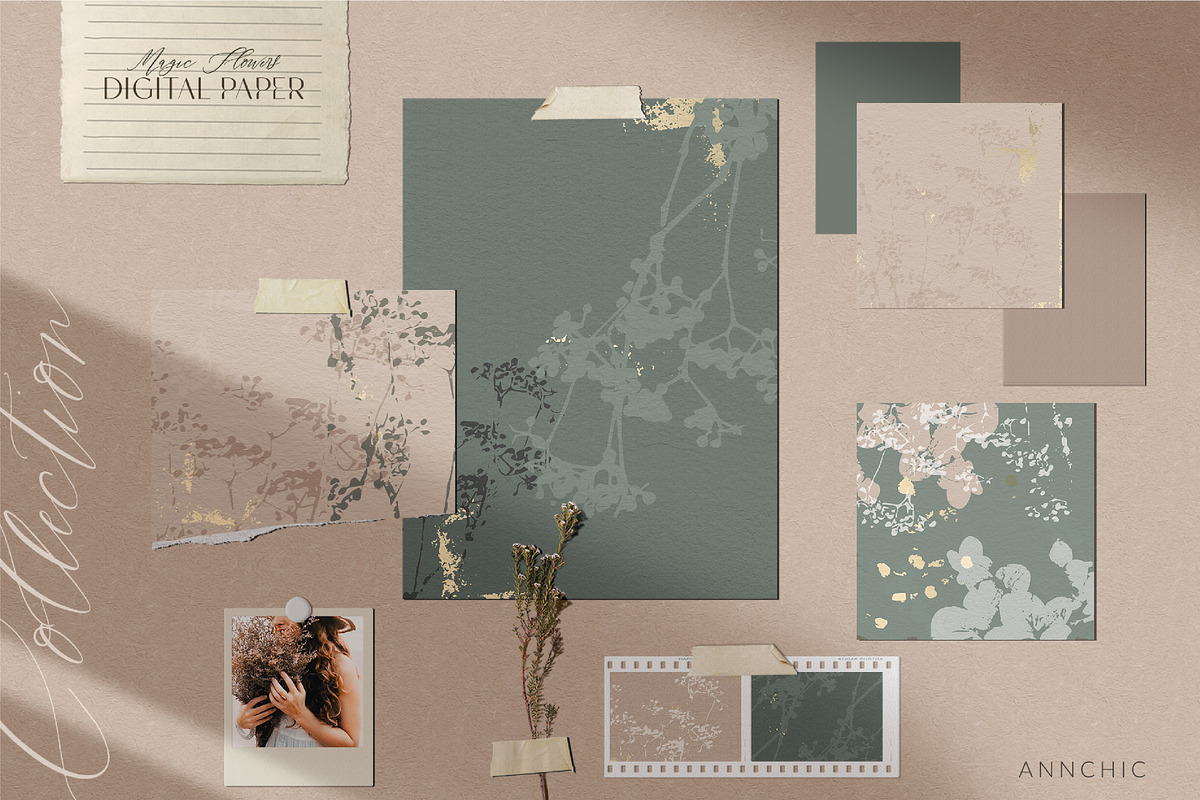 DIGITAL PAPER BUNDLE, a Texture Graphic by Anna Sokol (Photo 51 of 133)