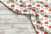 Autumn Red Mushrooms pattern, a Pattern Graphic by Kreeya Art Shop (Thumbnail 14 of 14)