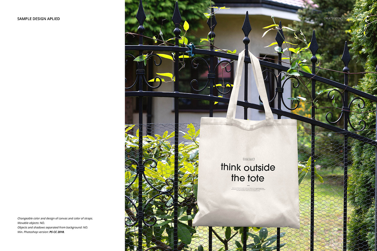Noissue Tote Bag Mockup Bundle, a Packaging Mockup by creatsy5 (Photo 63 of 67)