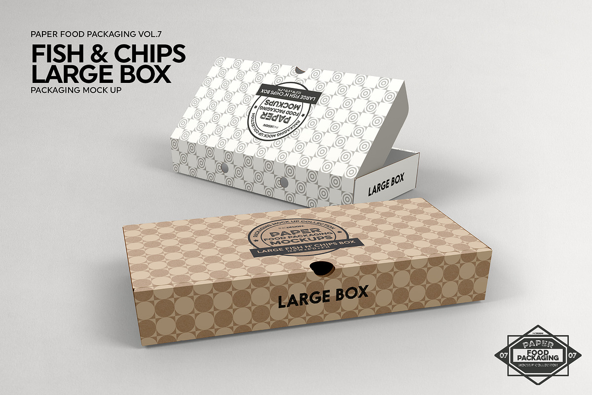 VOL.7 Food Box Packaging Mockups, a Cups & Container Mockup by INCDesign (Photo 2 of 21)