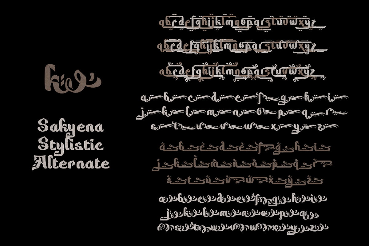 Sakyena - Modern Islamic Font, a Script Font by TypeClassHeroes (Photo 6 of 8)
