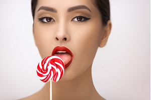 Fashion Portrait of Asian Woman with