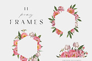 Peony watercolor clipart & patterns, a Decorative Illustration by Diana Askarova Art (Thumbnail 6 of 11)