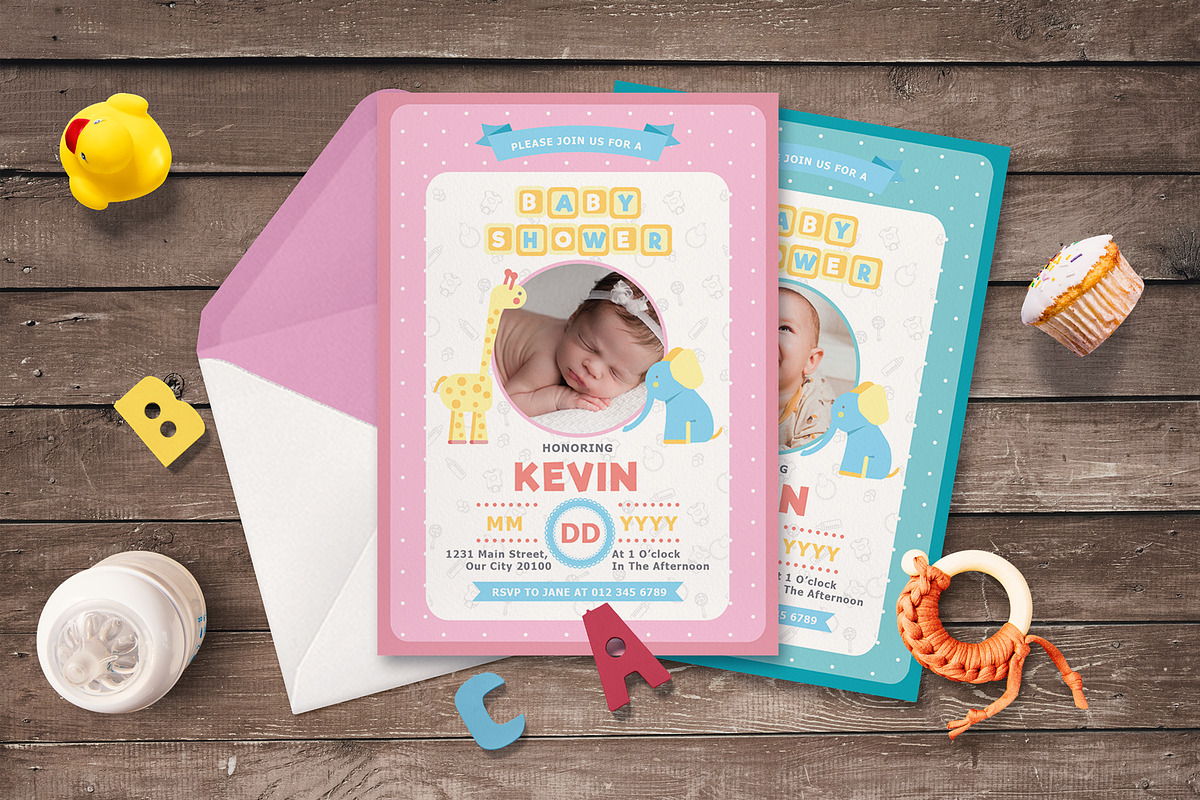 BABY SHOWER INVITATION, an Invitation Template by Totem Invitation House (Photo 2 of 6)