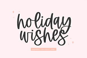 Holiday Wishes | Modern Script Font, a Script Font by KA Designs