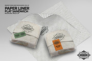 Flat Sandwich Paper Liner Mockup, a Product Mockup by INCDesign (Thumbnail 4 of 6)