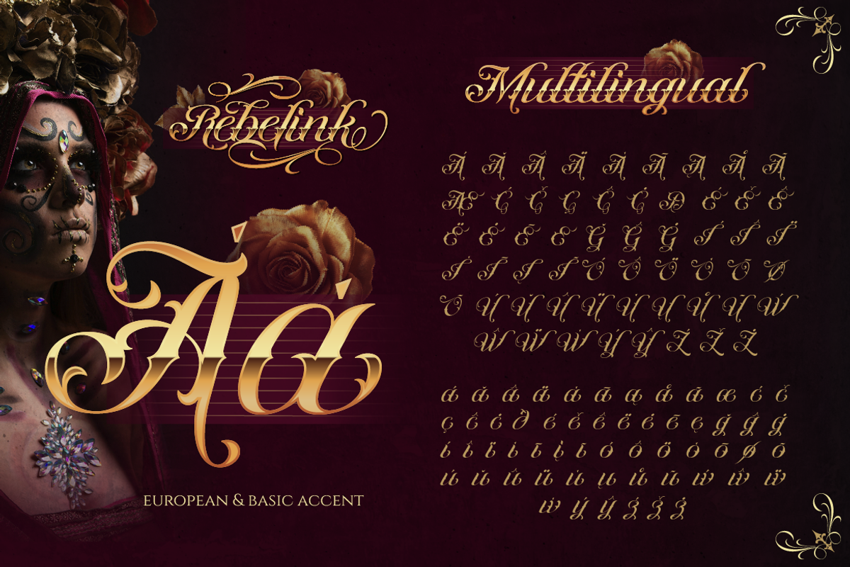 Rebelink, a Script Font by Burntilldead (Photo 11 of 12)