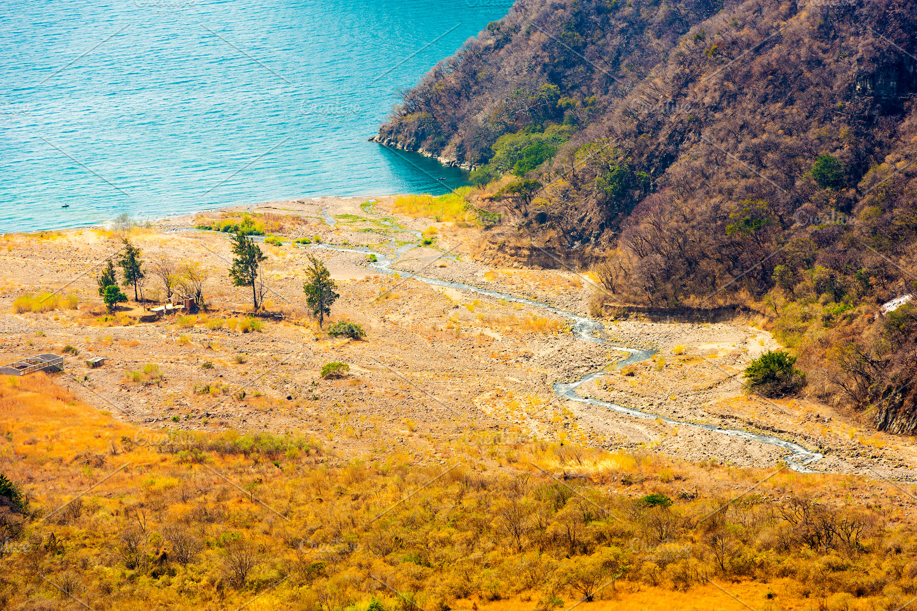 River Flowing Into Lake Atitlan, a Nature Photo by THP Creative