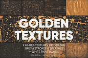 9 Macro Golden Paint Textures, a Texture Graphic by measyn (Thumbnail 1 of 14)
