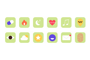 Interface icon set. Icons of various, an Illustration by LadadikArt