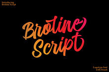 Broline - Bold Script Logotype