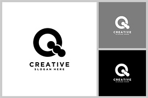 initials letter Q abstract logo, a Branding & Logo Template by quadrazo