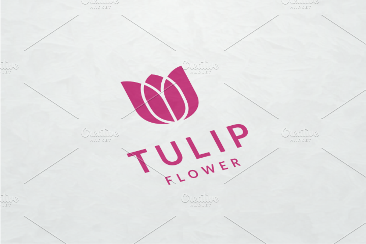 Tulip Flower Logo Template, a Branding & Logo Template by yopie (Photo 2 of 4)