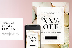 Easter Sale Email Template Canva