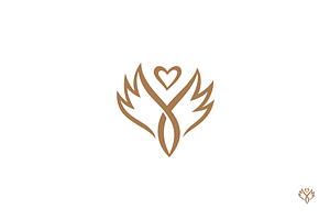 Heart Wings Logo Template.