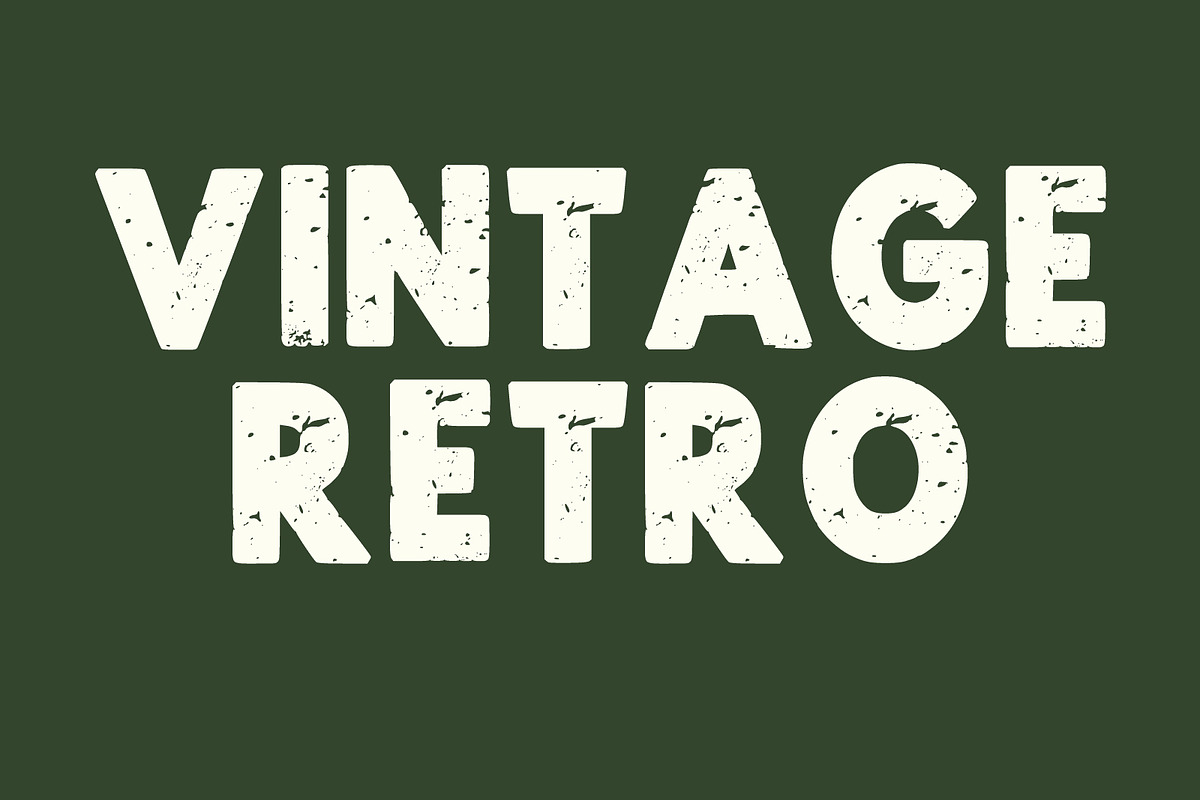Bold Grunge Vintage Font, a Serif Font by Fourteen Letter (Photo 2 of 6)