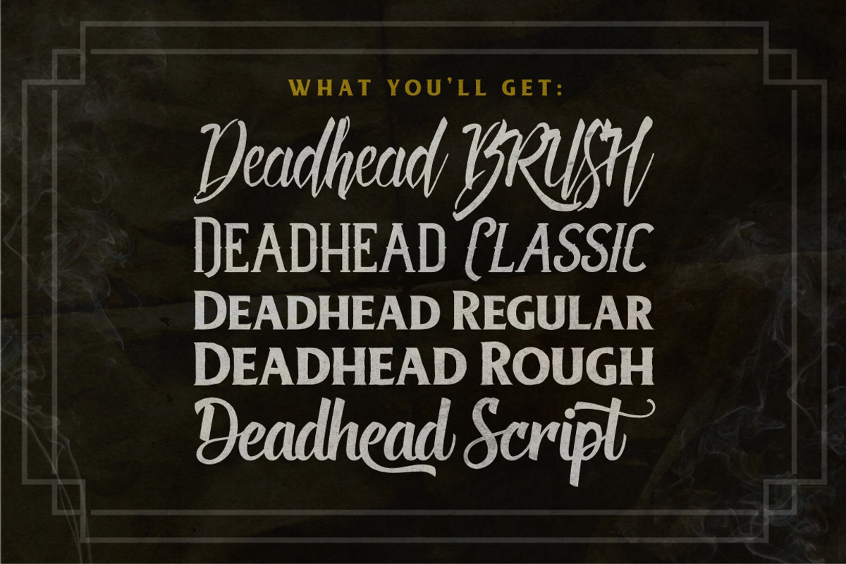 Deadhead Typeface Family preview 5