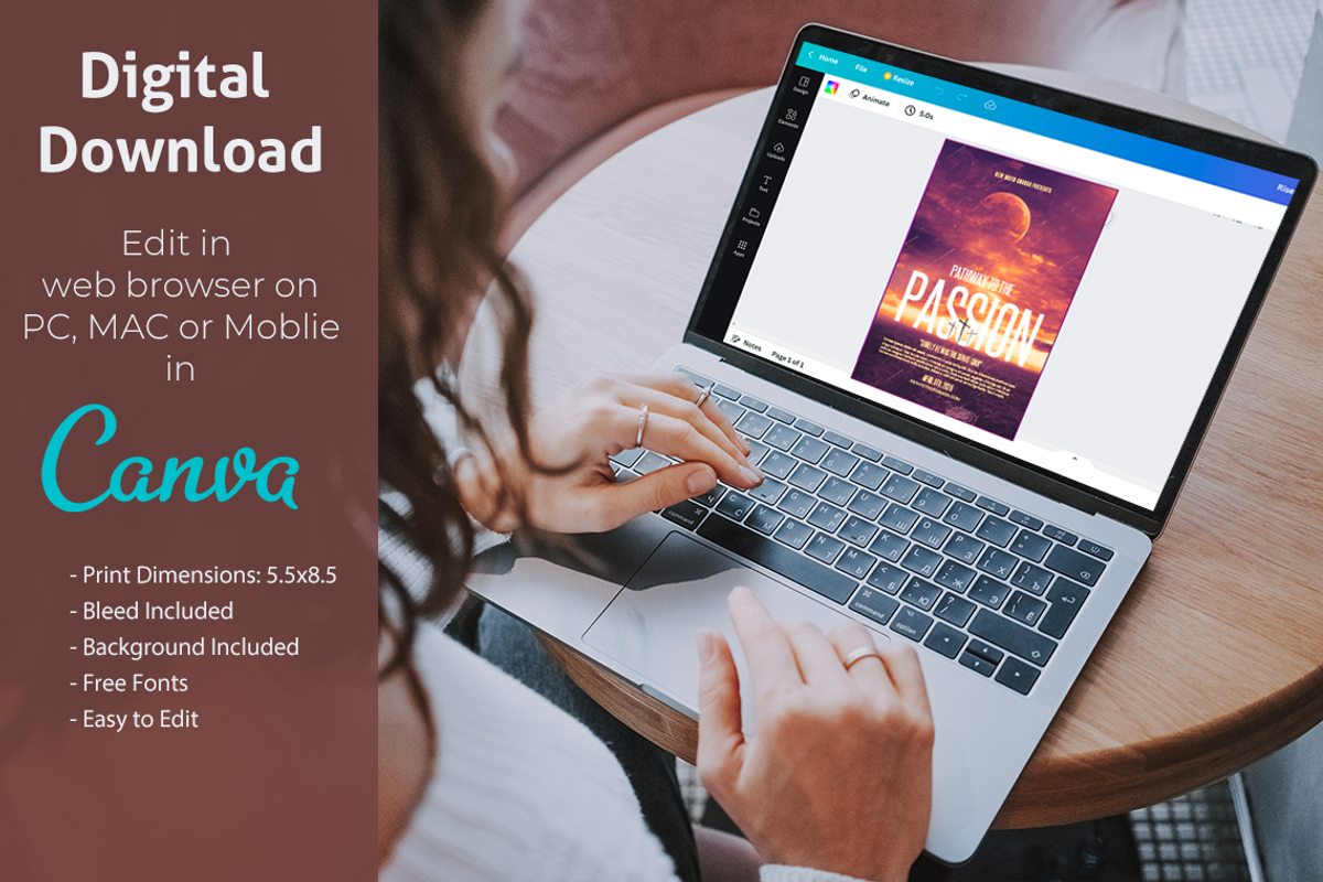 Pathway to the Passion Canva Flyer, a Flyer Template by loswl (Photo 3 of 6)