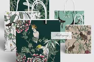 Chinoiserie. Seamless Patterns