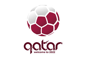 Soccer ball in the colors of the