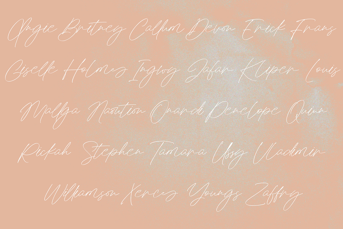 Jules Otonomi Classy Signature Font, a Script Font by Maulana Creative (Photo 10 of 13)