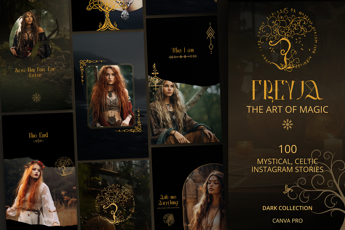 Spiritual Instagram Templates, Canva, a Social Media Template by Under My Cozy Roof (Photo 1 of 9)