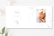 Floral Baby Photo Album Cover PSD, a Stationery Template by By Stephanie Design (Thumbnail 4 of 4)
