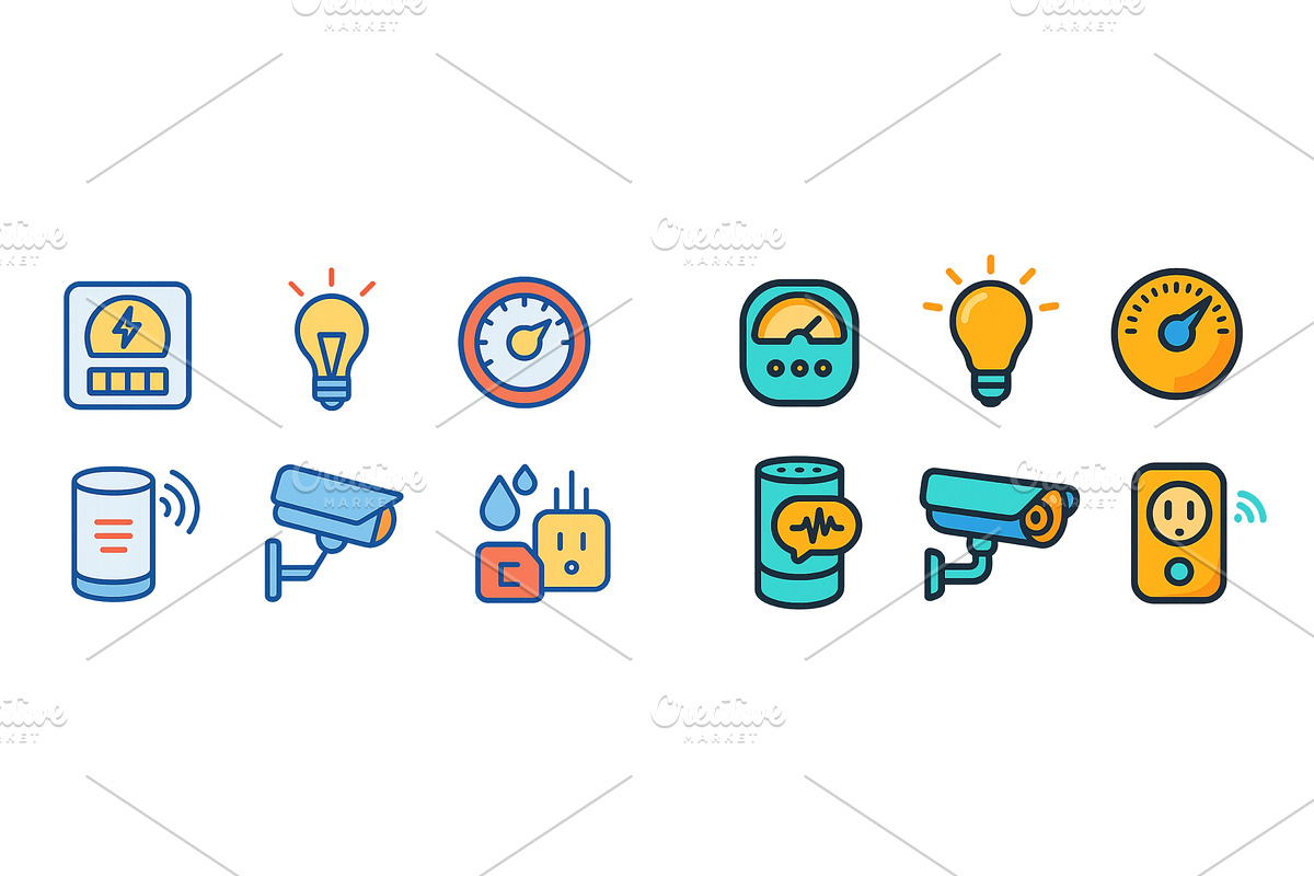 Various icons representing smart, an Object Illustration by ZinetroN