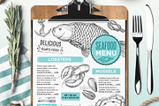 FREE! Trifold + Seafood Menu, a Brochure Template by BarcelonaShop (Thumbnail 2 of 4)