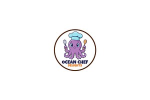 Ocean Chef Delights – Fresh from the, an Animal Illustration by Izdihaar_Studio