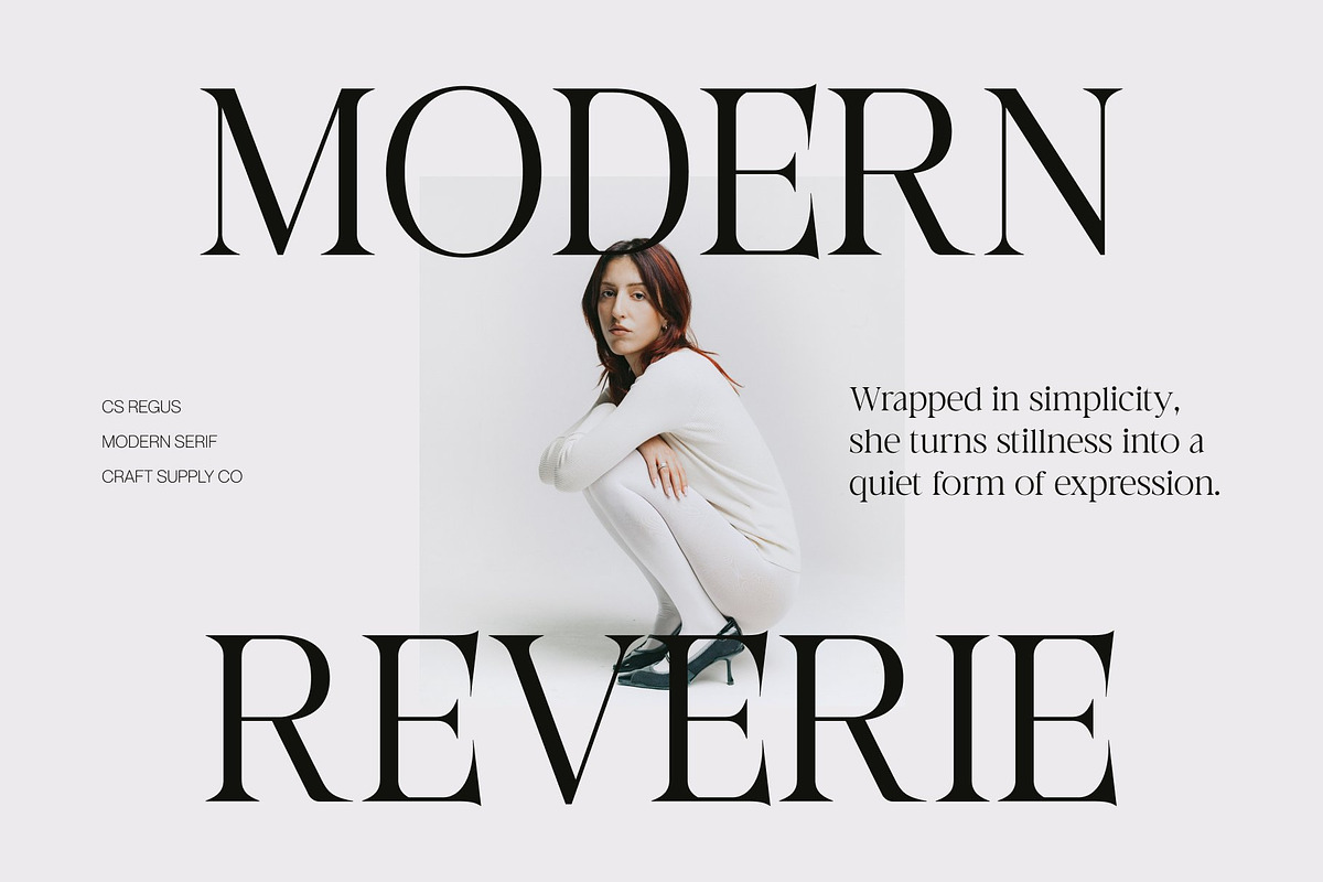 CS Regus – Modern Serif Font, a Serif Font by Craft Supply Co. (Photo 5 of 8)