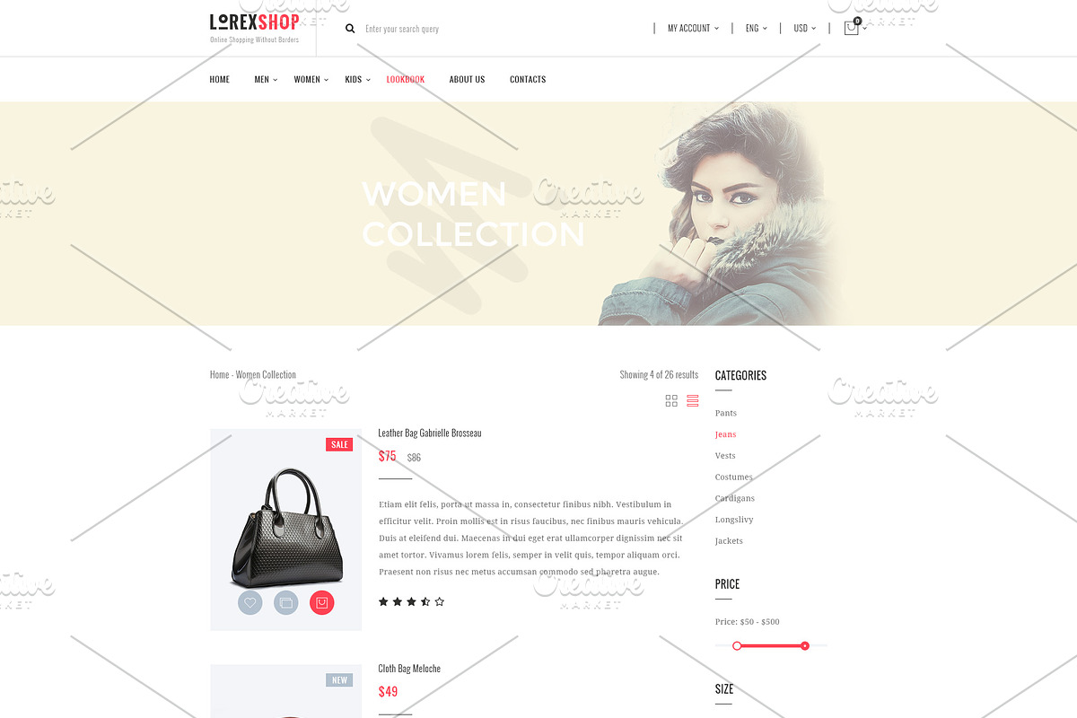 LOREX - E-commerce PSD Templates, a Websites & App Template by ArtStyles (Photo 7 of 26)