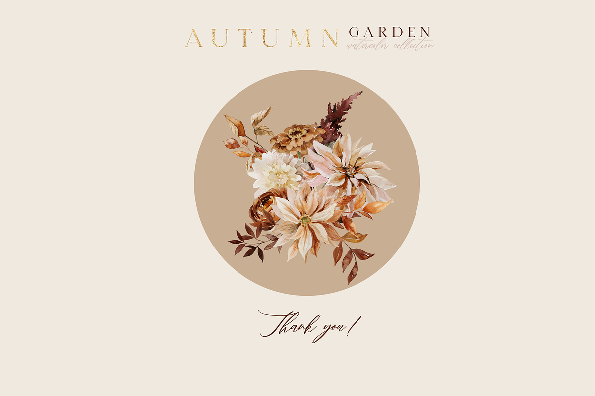 UPDATE! AUTUMN GARDEN collection, a Decorative Illustration by Youksy (Photo 20 of 20)