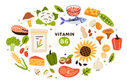 Food products, vitamin groups set, a Food Illustration by Good Studio (Thumbnail 14 of 19)