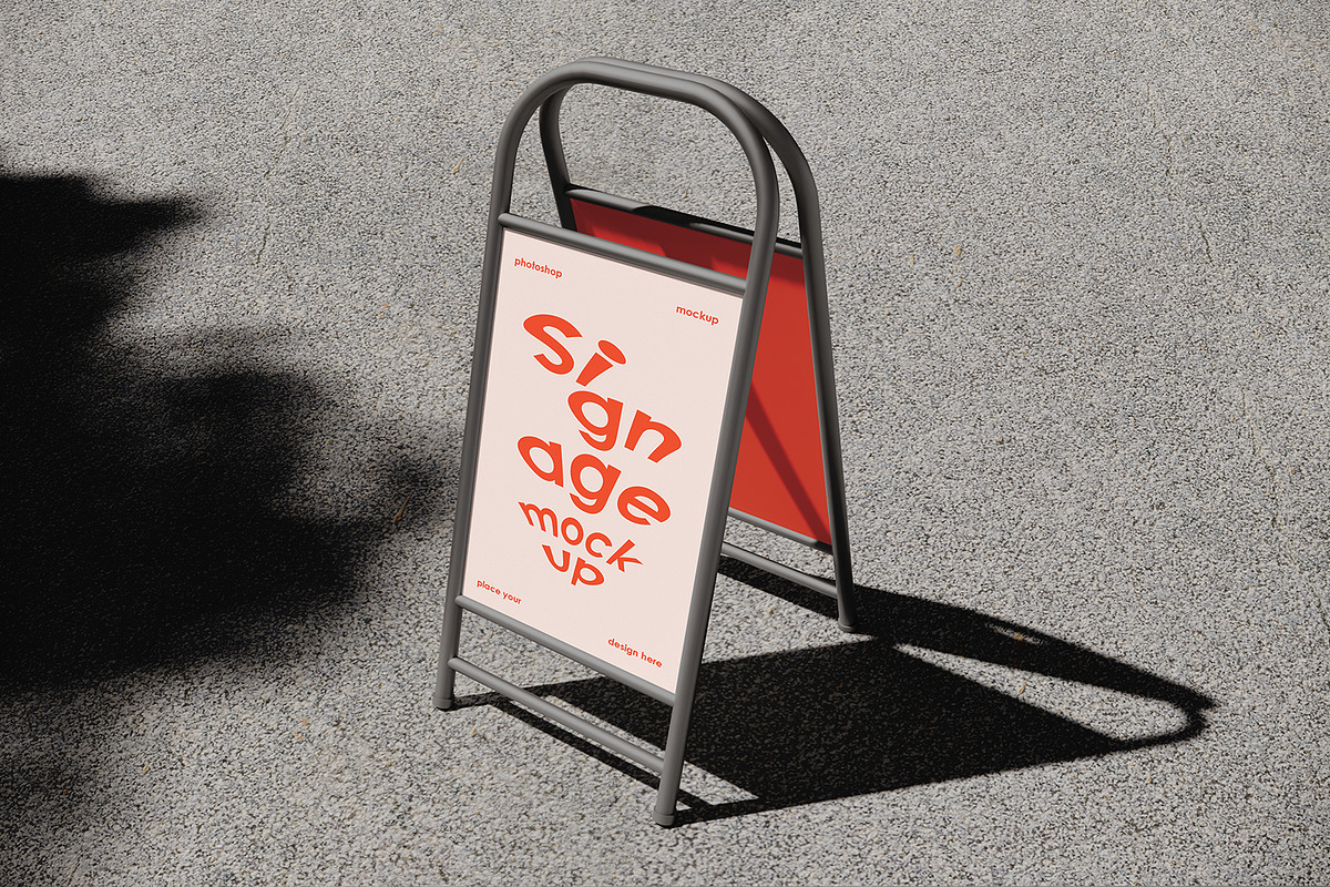 Signage Mockup Set, an Advertising Mockup by Mirachma Project (Photo 9 of 11)