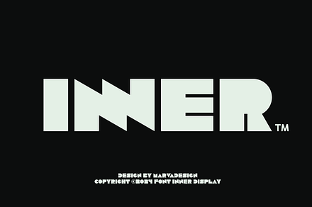 Inner Font, a Sans Serif Font by Marvadesign
