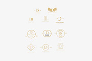 D letter MINIMAL VINTAGE LOGOS, a Branding & Logo Template by Hamed Studio (Thumbnail 6 of 6)