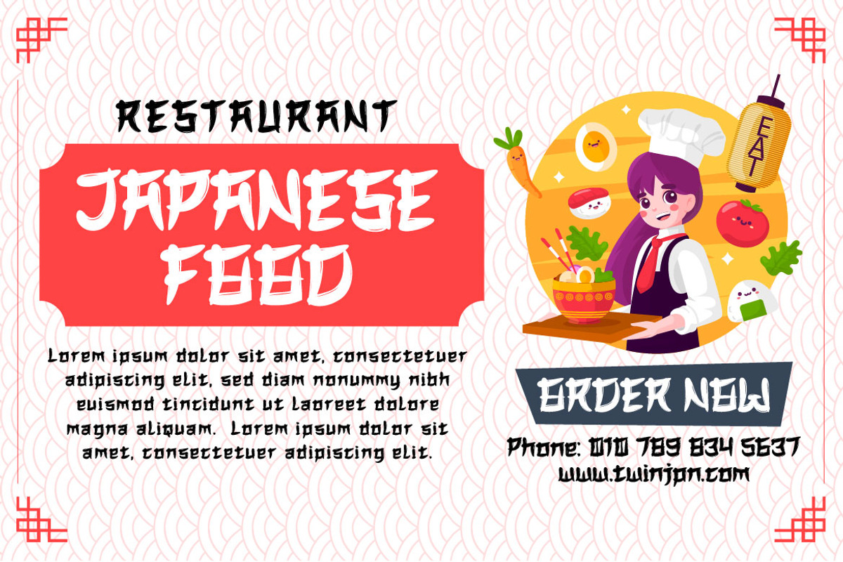 QATORA Faux Japanese Font, a Font by twinstd (Photo 4 of 10)