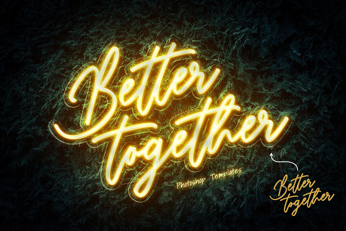 Botanical Neon Garden Text Effect, a Layer Style Add-On by Andrew Skoch Design (Photo 5 of 7)
