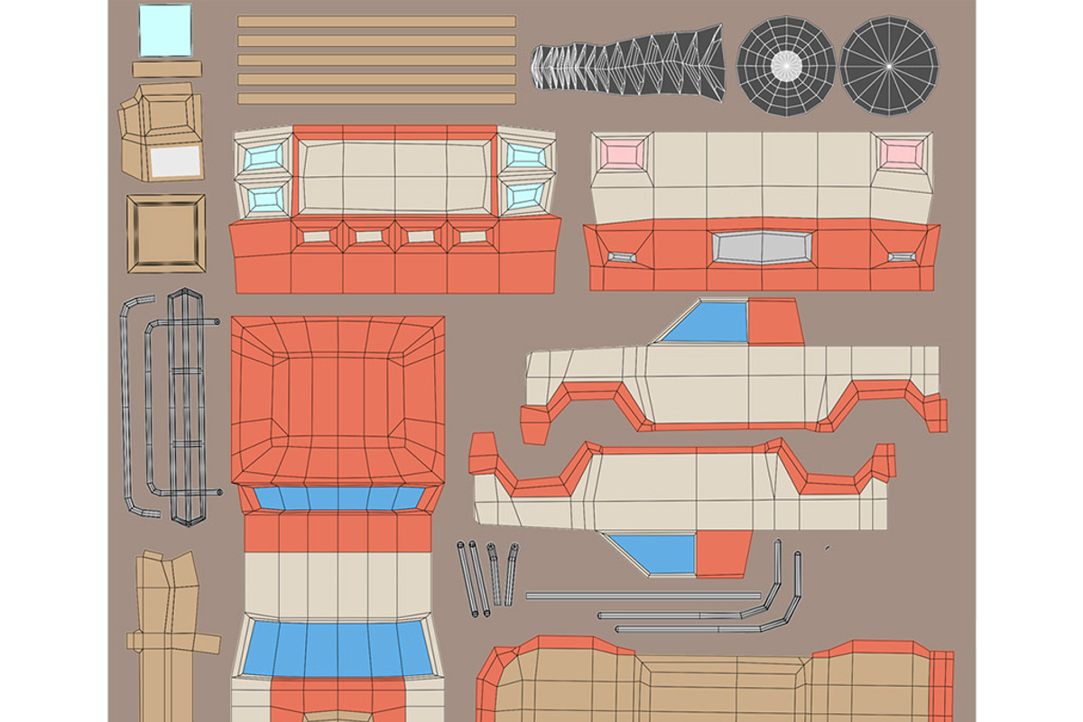 Cartoon Jeep SUV Low Poly 3D Model, a Cars & Vehicle 3D Model by Low Poly Lab (Photo 7 of 7)