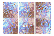Iridescent instagram Quote Templates, a Social Media Template by Black Cat Studio (Thumbnail 2 of 3)