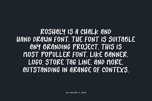 Roshaly - Chalk & Marker Font